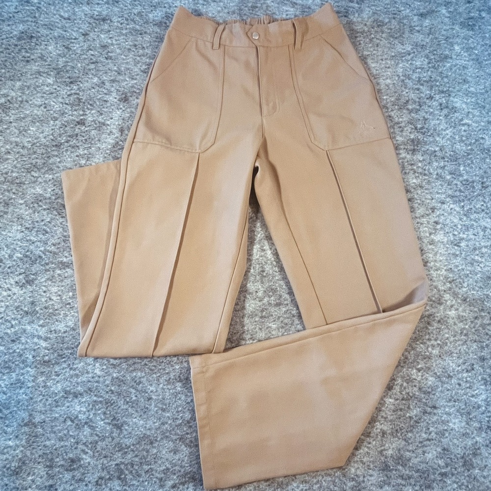 Air Jordan Nike Woven Pants Women's SMALL Brown Utility Workwear Athletic 0263